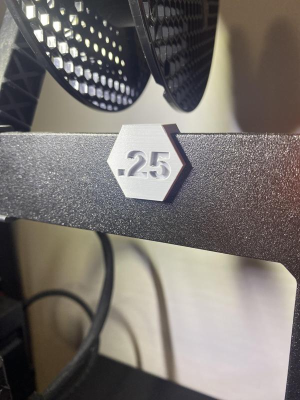 Nozzle Tag for Prusa Printer Frame
