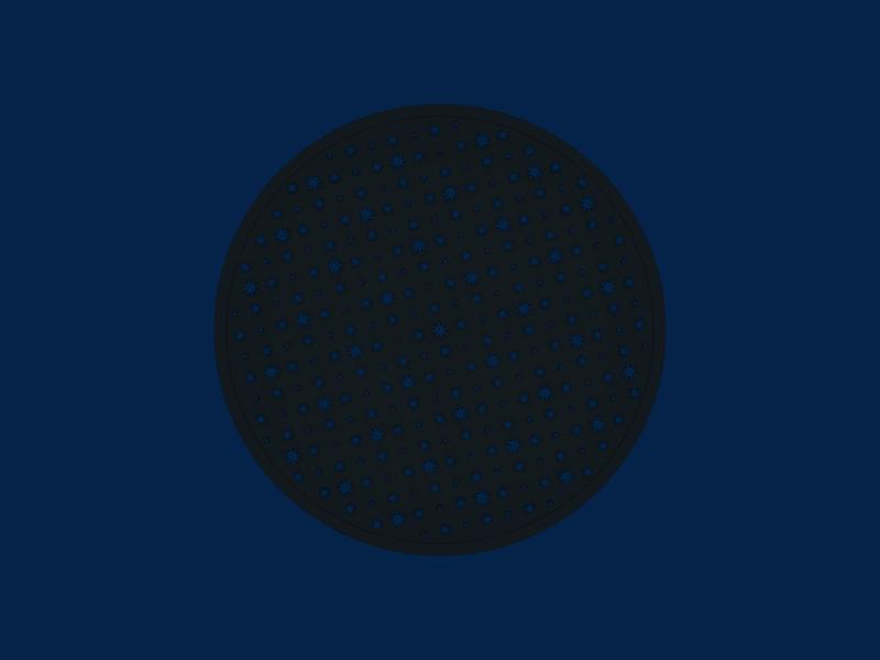 C09. Jiro Coaster - Circle 09 - Star Tile Pattern