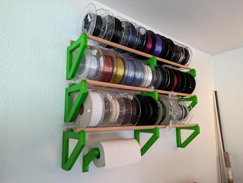 Filament Storage Rack, wall mounted