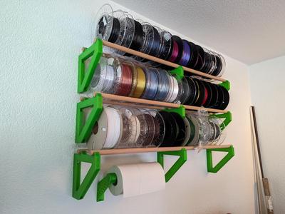 Filament Storage Rack, wall mounted