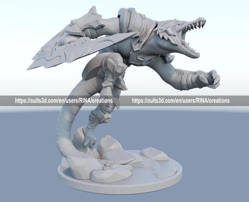 renekton 3D print model from League of Legends