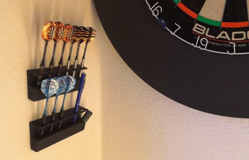 Wall Mounted Dart Holder for Soft and Steel Darts
