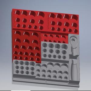 1/2" Socket Drawer Organizer