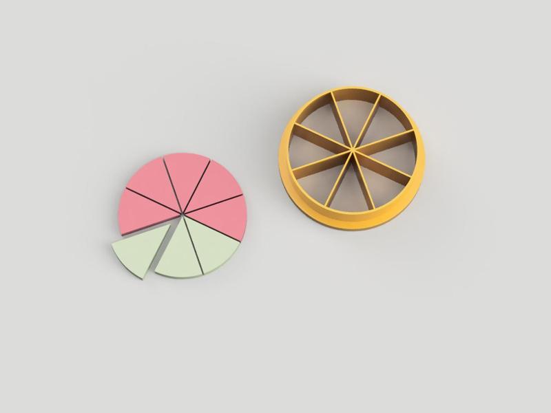 Color Recipe Wheel Clay Cutter