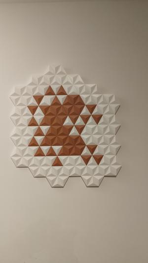 Triangle hexagonal wall art