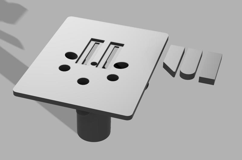 Milling machine table with vacuum support