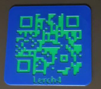 Parametric QR Code Coaster - OpenSCAD