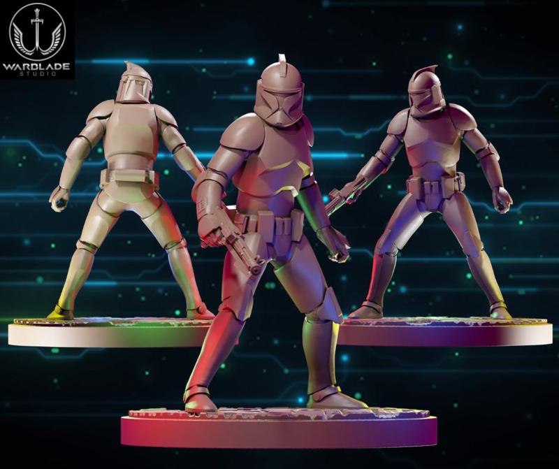 star wars shatterpoint clone 2 presupported included