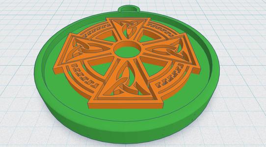 Celtic Round Cross 12