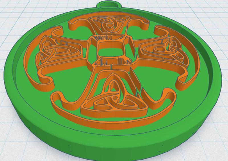 Celtic Round Cross 22