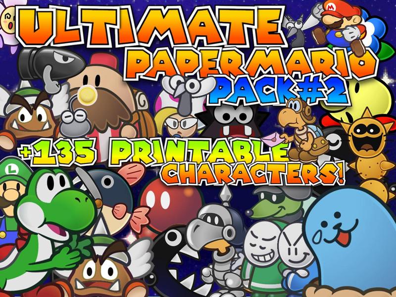 Ultimate Final PaperMario Pack#2 | +135 Printables