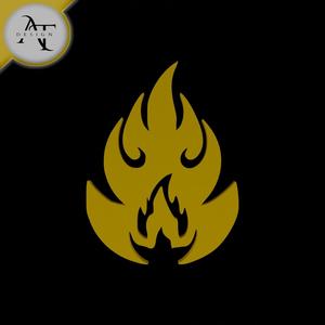 Simple Flame Symbol - 2D Art