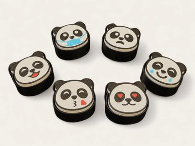 Panda Emoji Clickers – Love, Happy, Sad Moods