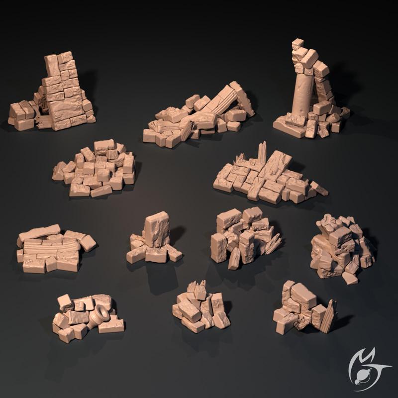 Ruins & Debris - Scatter Terrain