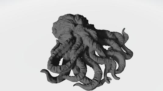 Low Poly Chutulu Wall Decoration