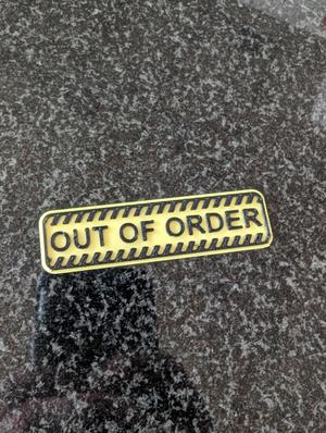 Out of Order Sign