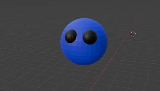 A ball with eyes