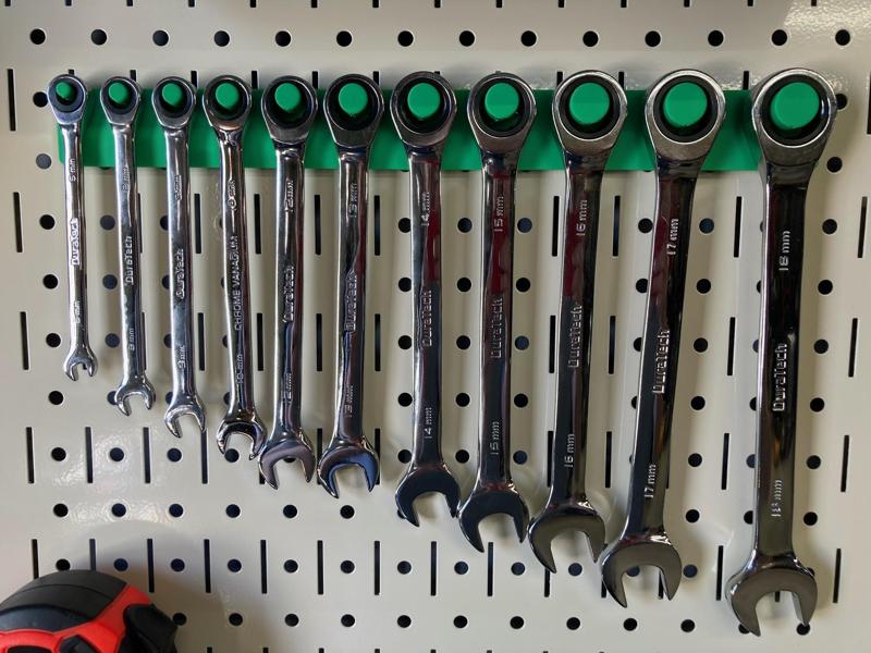 Pegboard Ratchet Wrench Holder