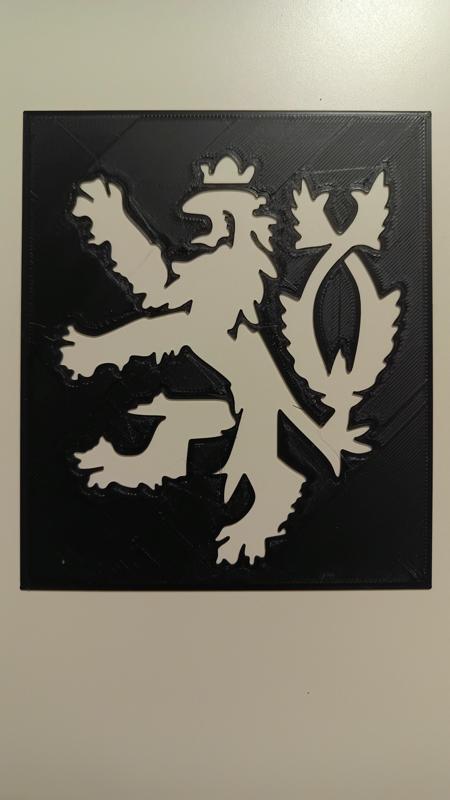 Czech Lion stencil