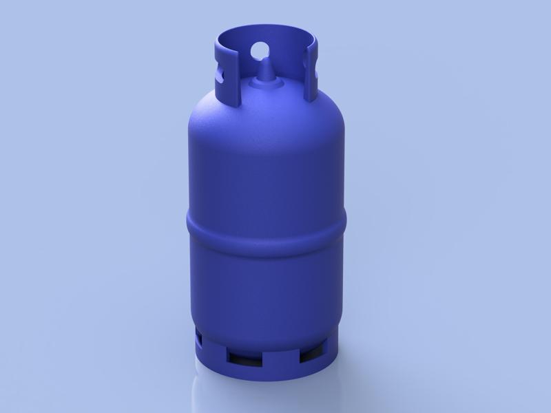 Gas cylinder model