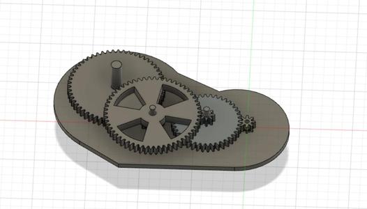 Gearbox about 130:1 DC Motor