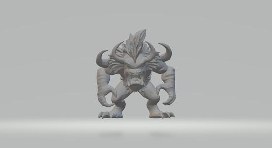 shoulder horned orc