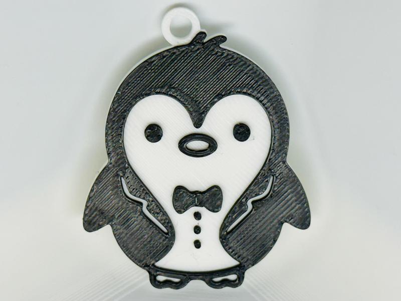 Dapper Penguin Keychain