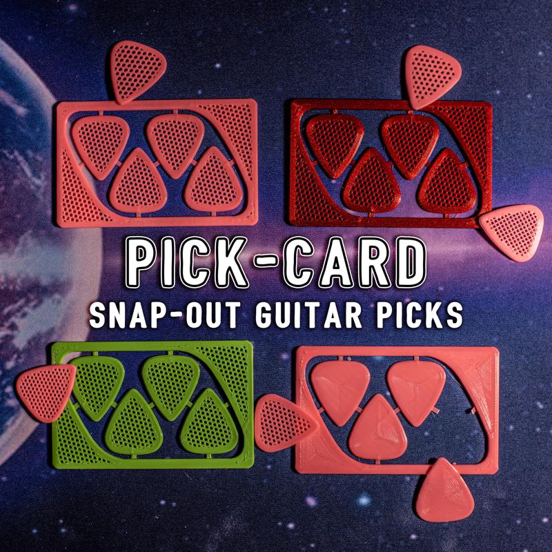 PICK-CARD - Snap Out Guitar Picks - Card Kit