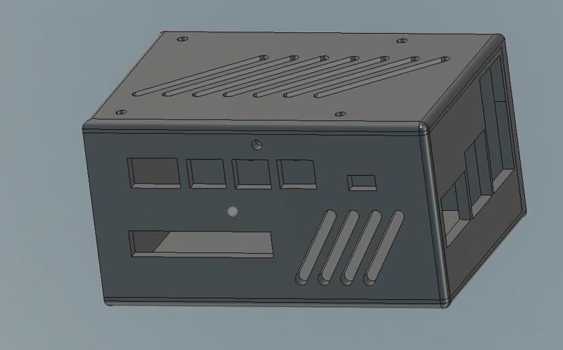 Case for Raspberry Pi 5 with MacArthur HAT and bottom NVME