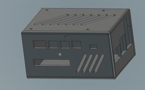 Case for Raspberry Pi 5 with MacArthur HAT and bottom NVME
