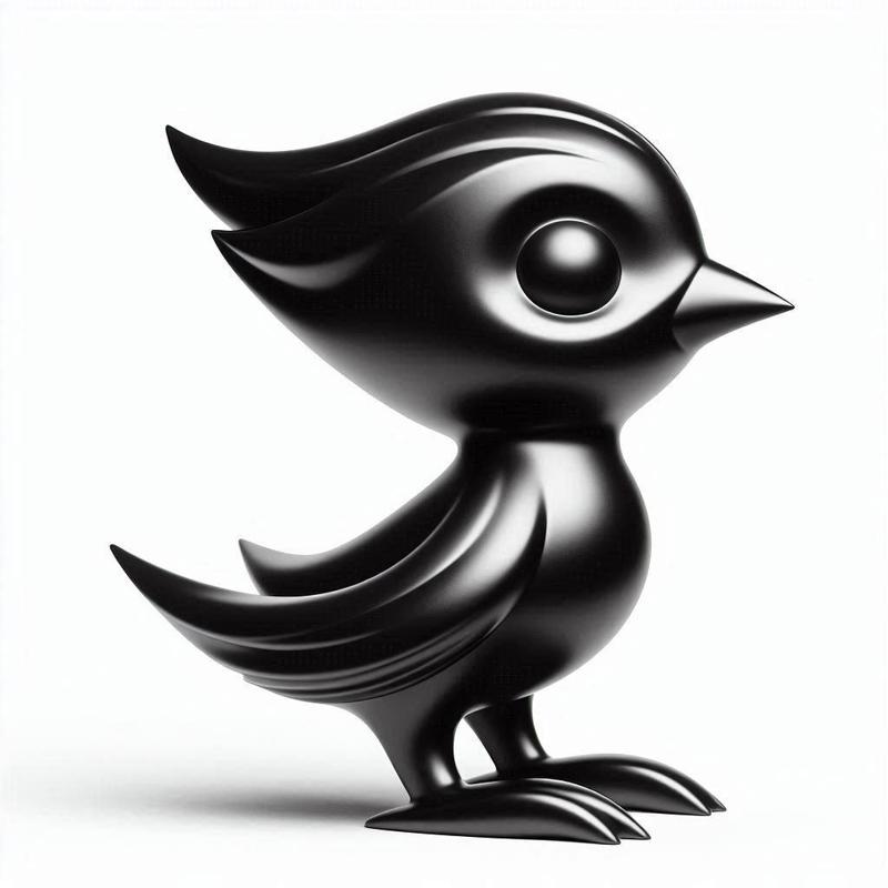 Cute Bird Kid 3D Print – Decorative Showpiece Sculpture Figurine