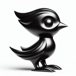 Cute Bird Kid 3D Print – Decorative Showpiece Sculpture Figurine