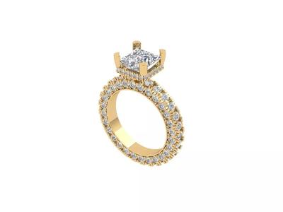 Princess Art Deco Ring