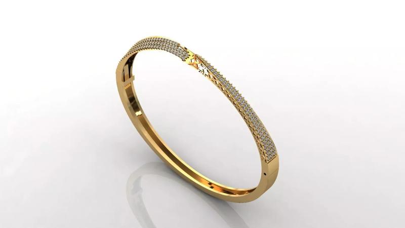 STL 3DM Diamond With Stone Womens Bracelets Women Bracelet