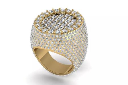 Pave Male Ring