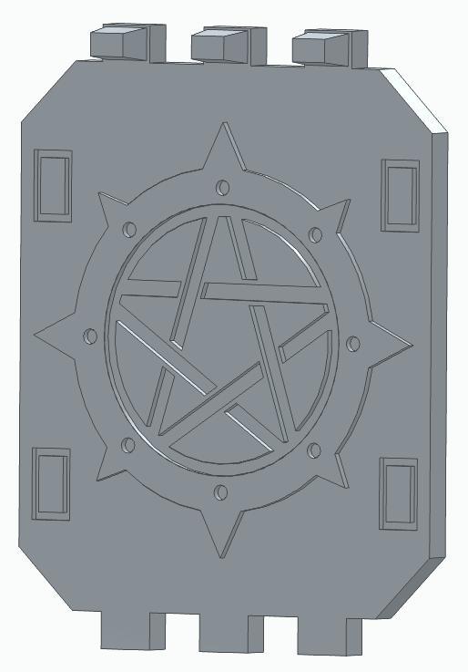 30k Dark Angels Land Raider Door - Host of Pentacles