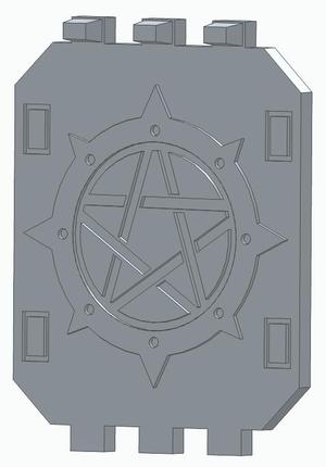 30k Dark Angels Land Raider Door - Host of Pentacles