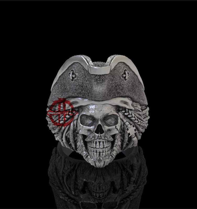 Pirates Skull ring