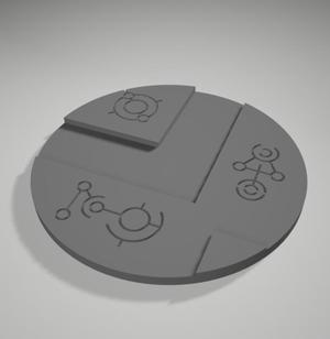 60 MM NECRO TOMB BASE