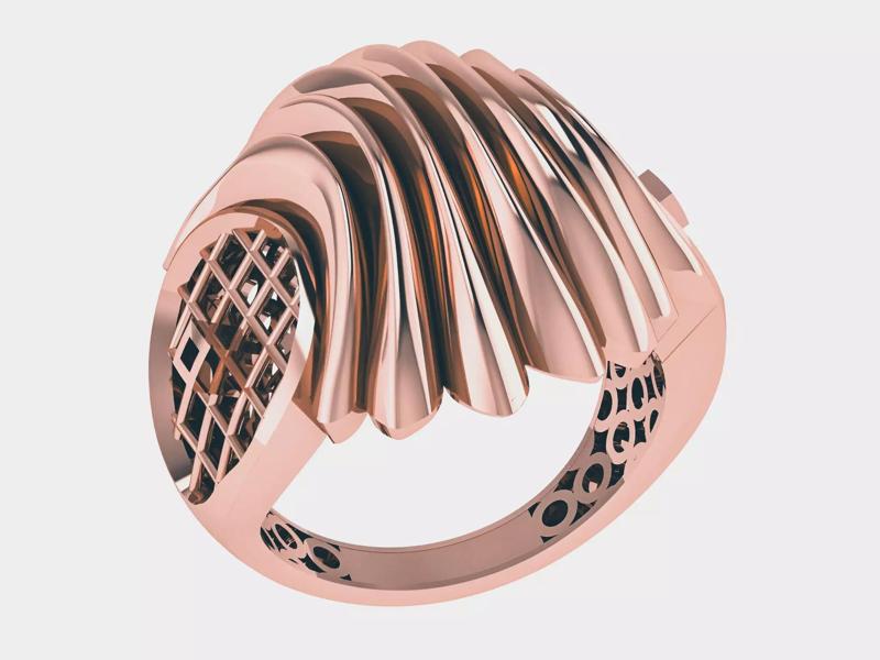 Waveline Plain gold ring