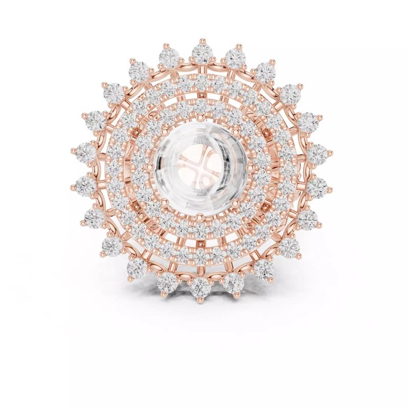 Pota Stone Engagement Wedding Vintage Design Ring 3DM STL Video