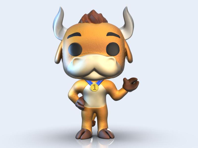 3D MODEL Grand Prix Heifer