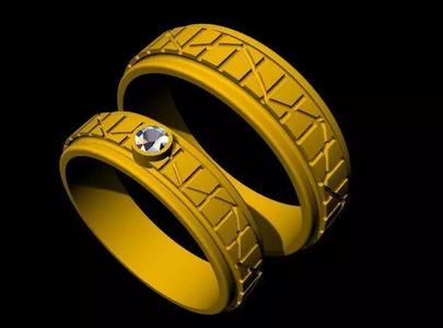 Couple Band Ring 3dm file