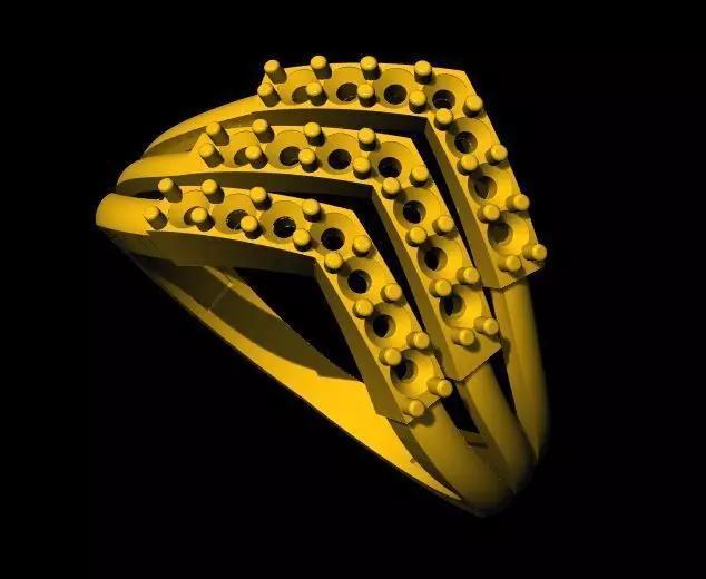 chevron ring 3dm file