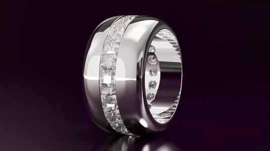 Channel Set Radiant Square Eternity Ring N10 3036CT EU54