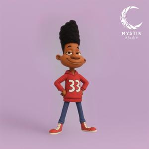Gerald Johanssen – Figura cartoon 3D estilo Hey Arnold