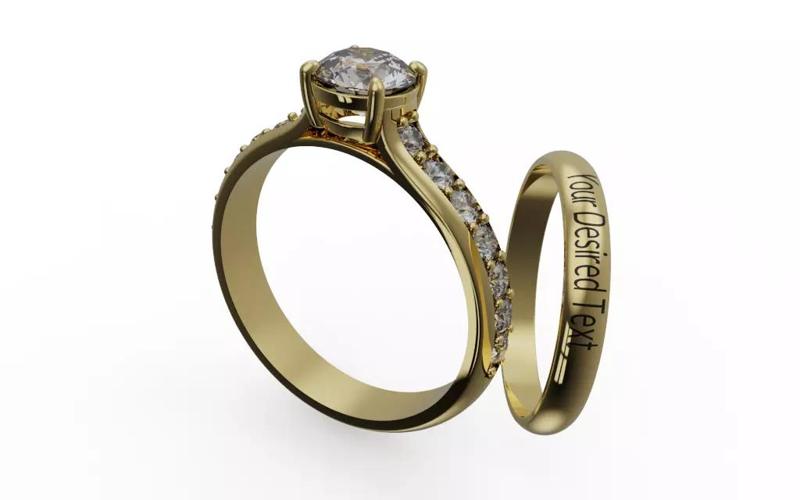 Couple Wedding Ring and Band 4-14US Sizes