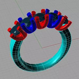 Claw Set Eternity Ring Diamonds  Anello Veretta  v1