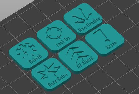 BFG MICROFLEET GOTHIC ORDER TOKENS