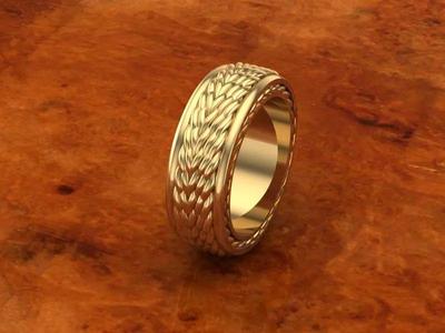 David yurman man ring style streamline 3 row